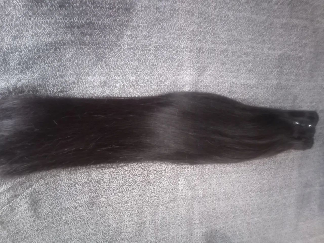 Cabelo natural virgem, na tela 45/50cm. 150gramas - Foto 2