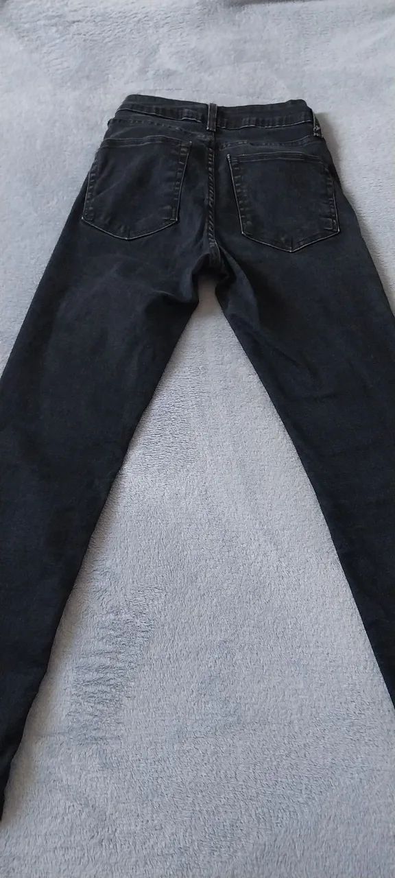 Calça Jeans Preta Tam 38 com Elastano Linda - Foto 3