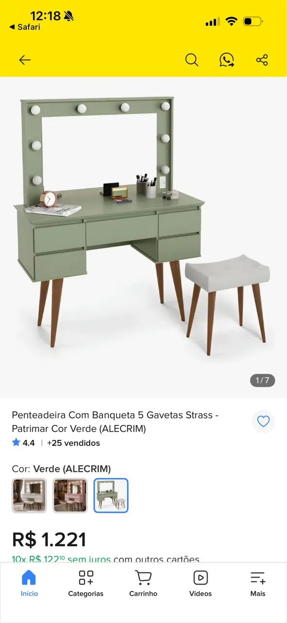 Vendo penteadeira strass