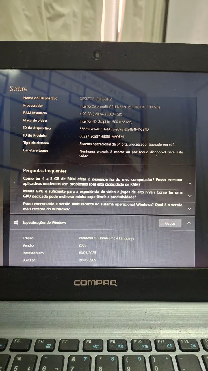 NOTEBOOK COMPAQ - Foto 5