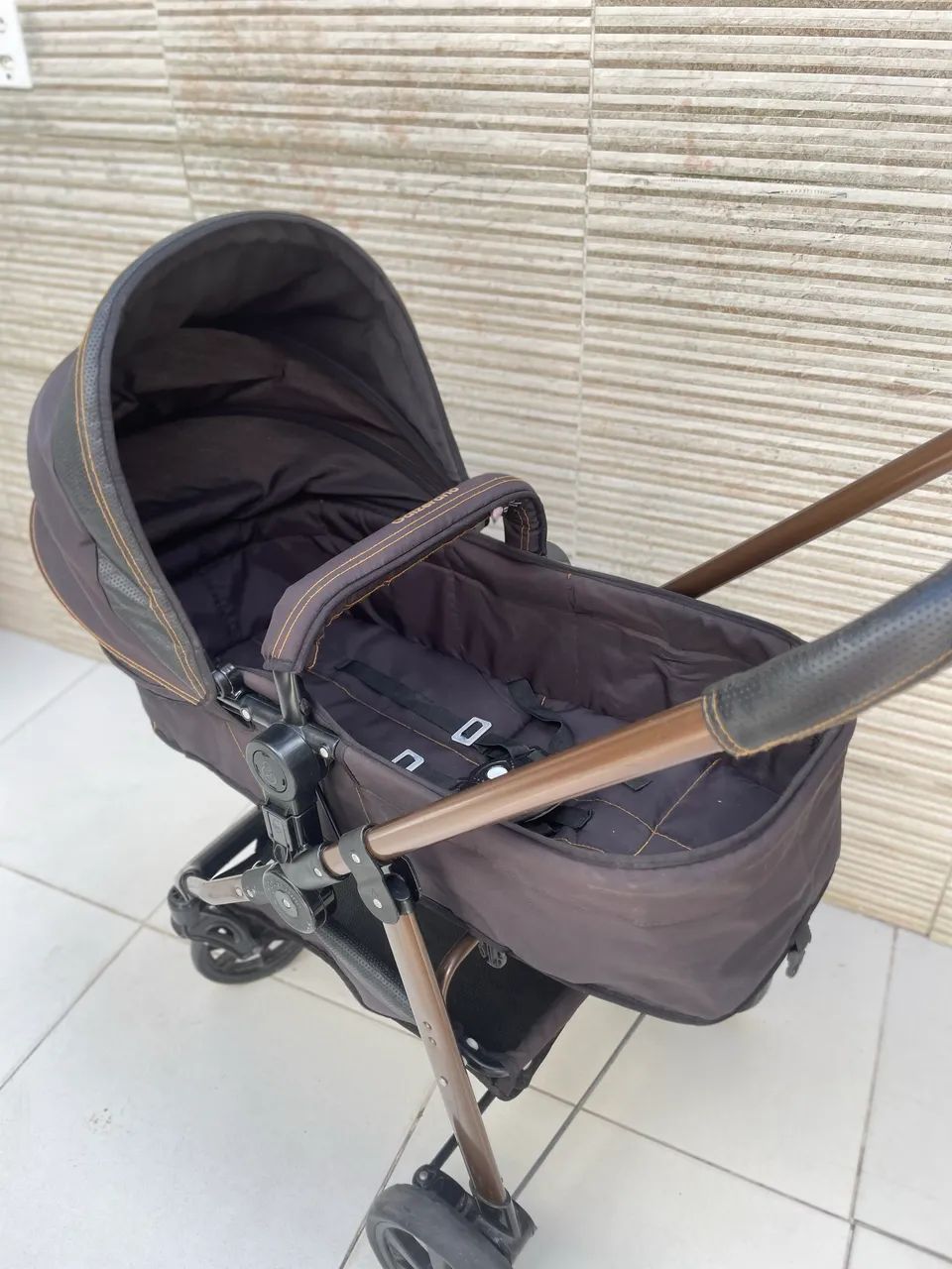 Carrinho de bebê moisés galzerrano (acompanha bebê conforto) - Foto 3