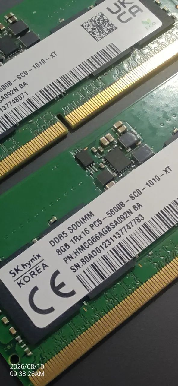 Memória RAM DDR5 para notebook 8GB 