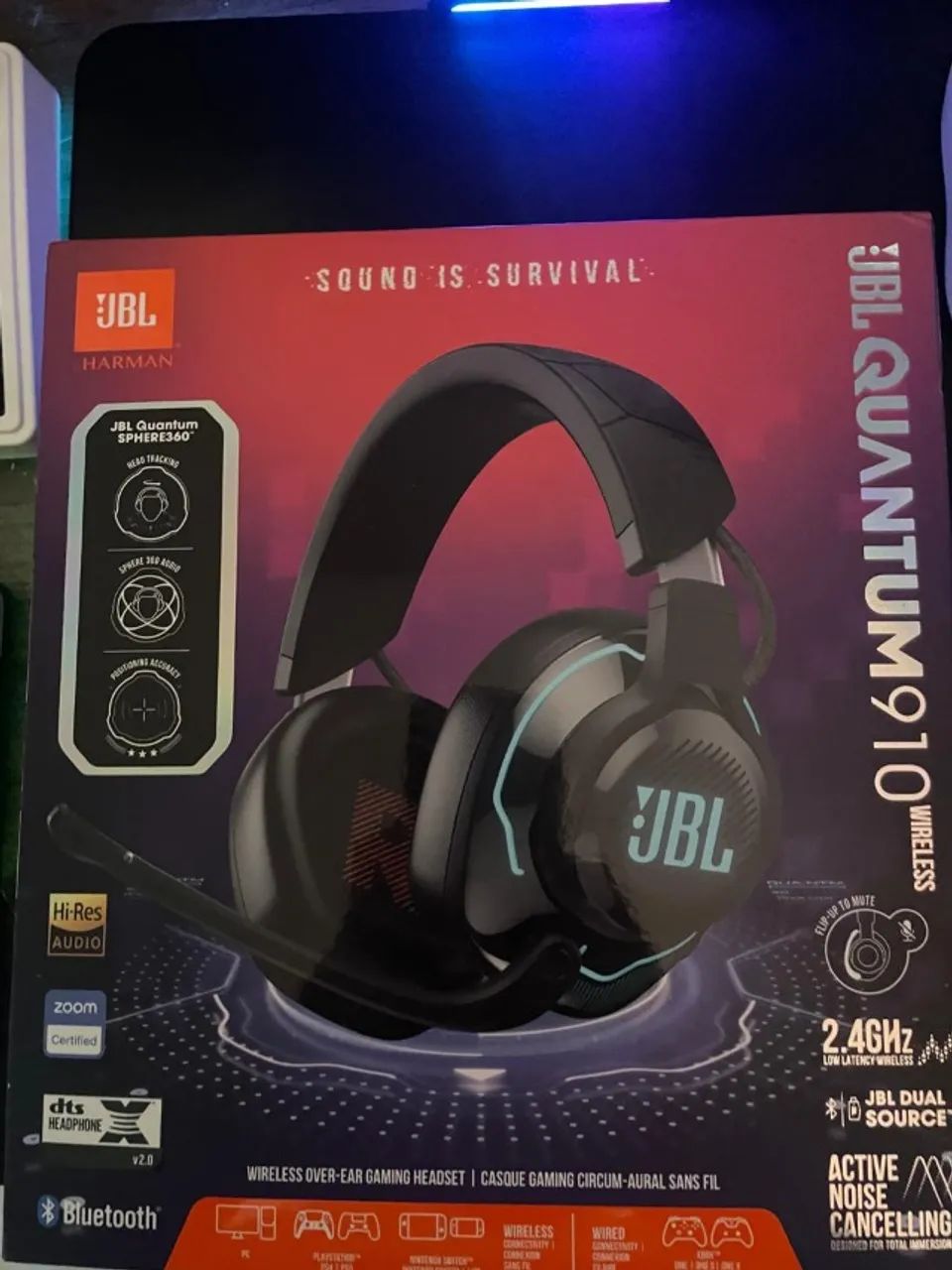 JBL Quantum 910, Headset Gamer, Com Wireless
