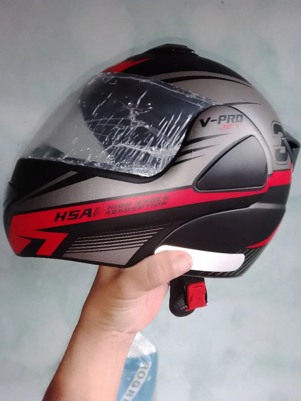 Capacete gladiador tam. 62  v-pro jet. - Foto 4