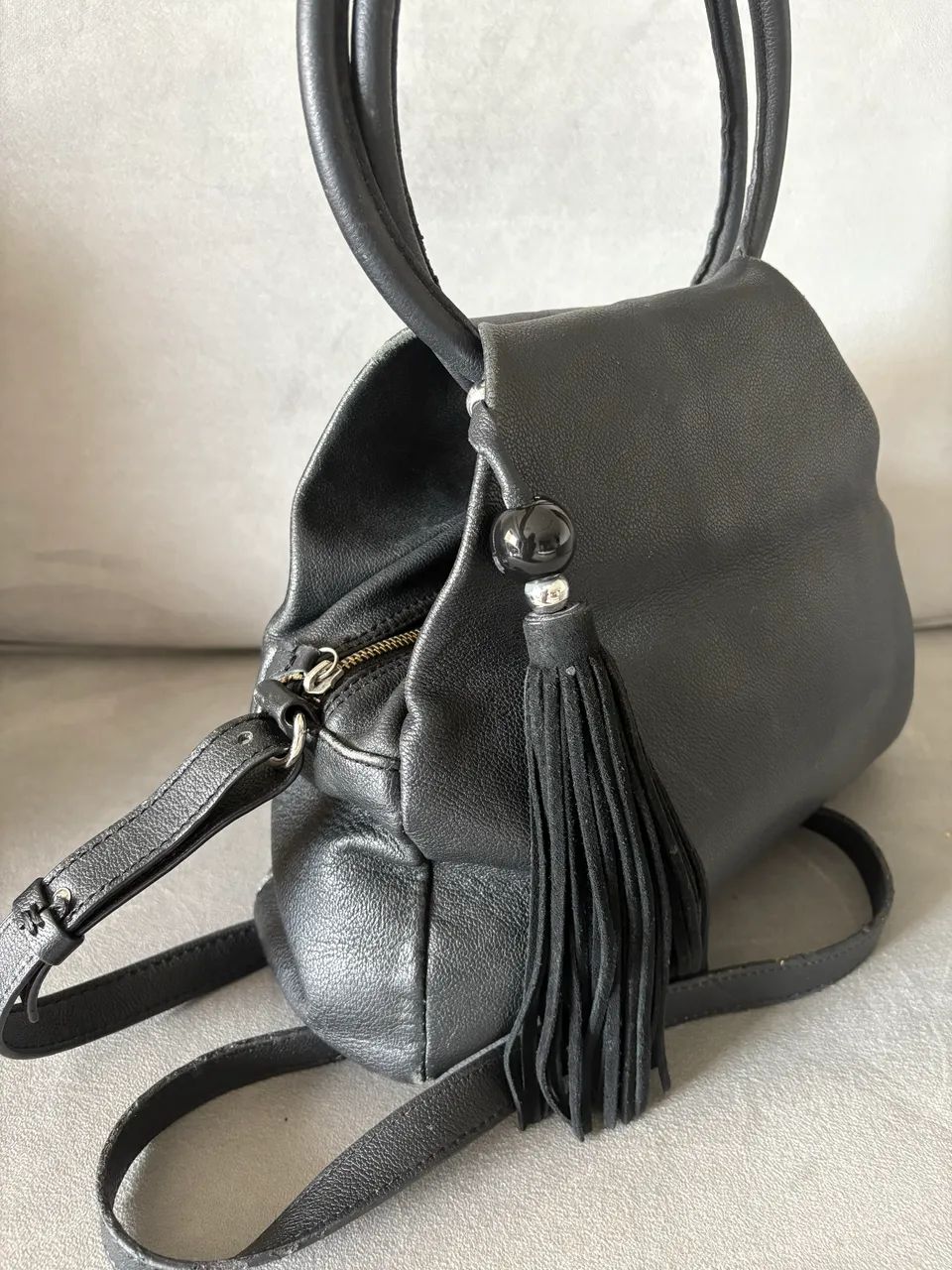 Bolsa Arezzo preta couro legítimo  - Foto 2
