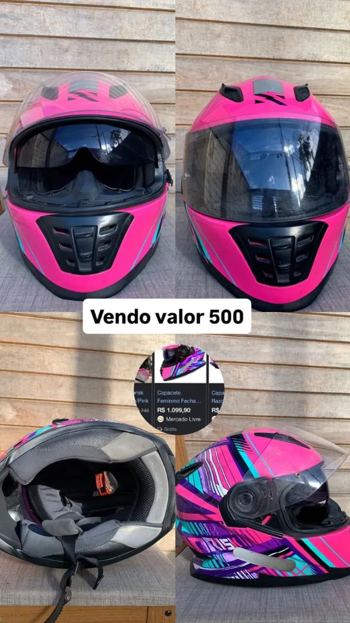 Capacete Norisk Rosa