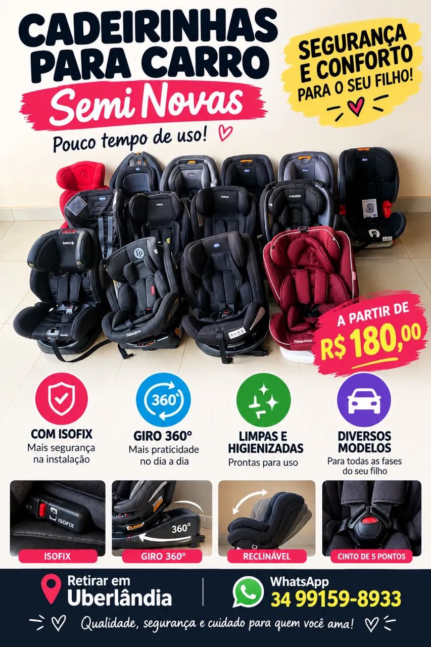 Cadeirinhas para Carro Semi Novas 