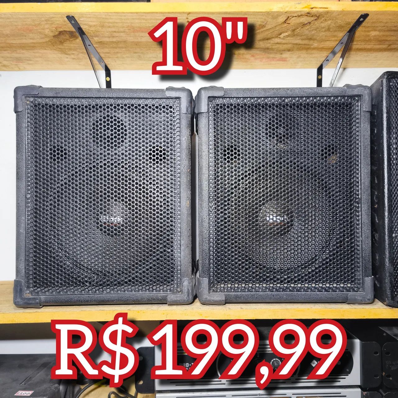 Caixa de som 10" passivas