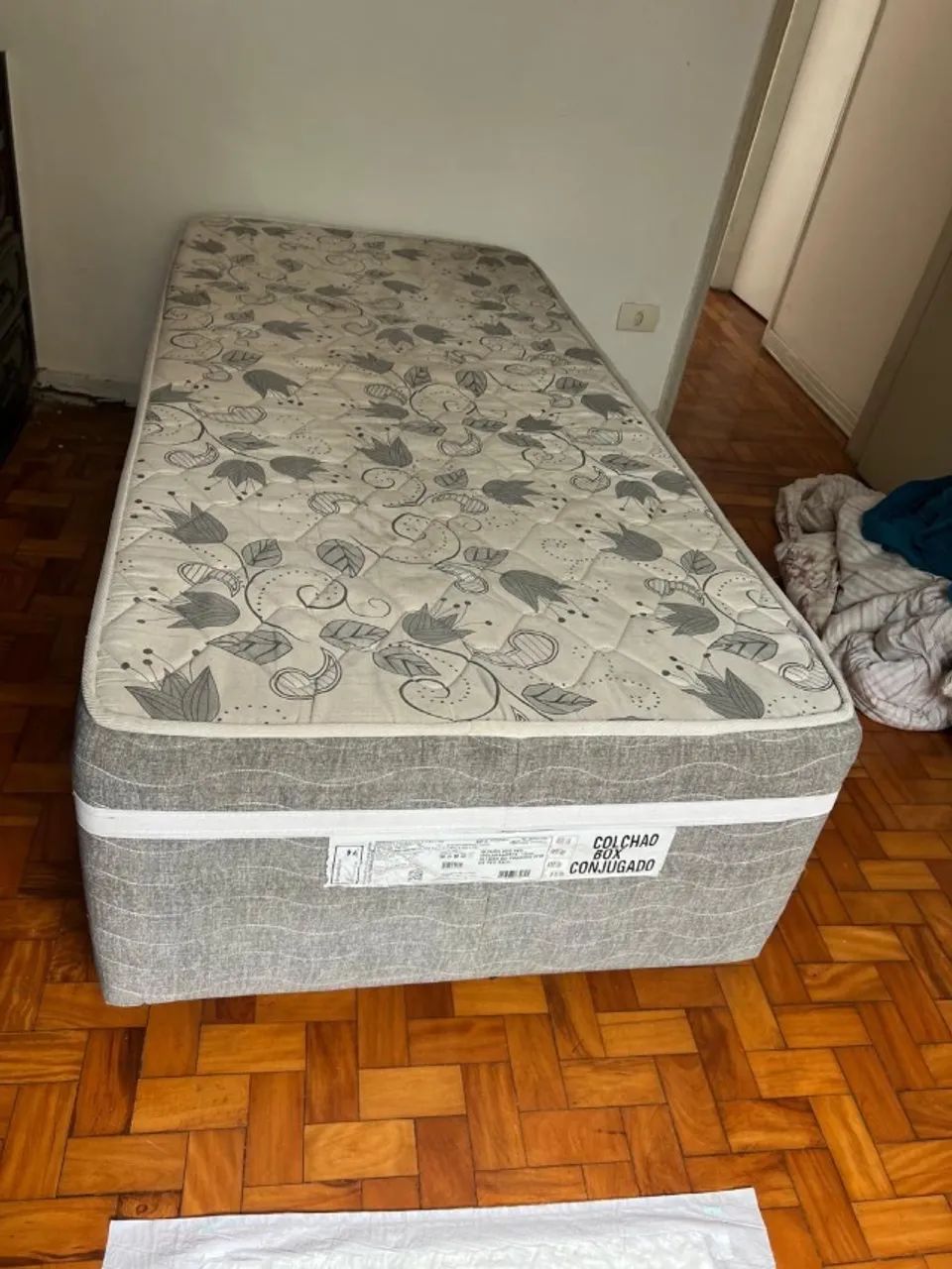 Cama box e colchão solteiro  - Foto 3