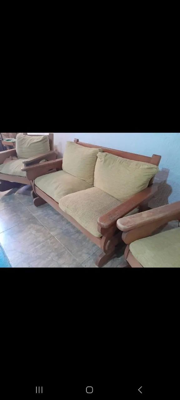 Sofá madeira maciça  - Foto 4