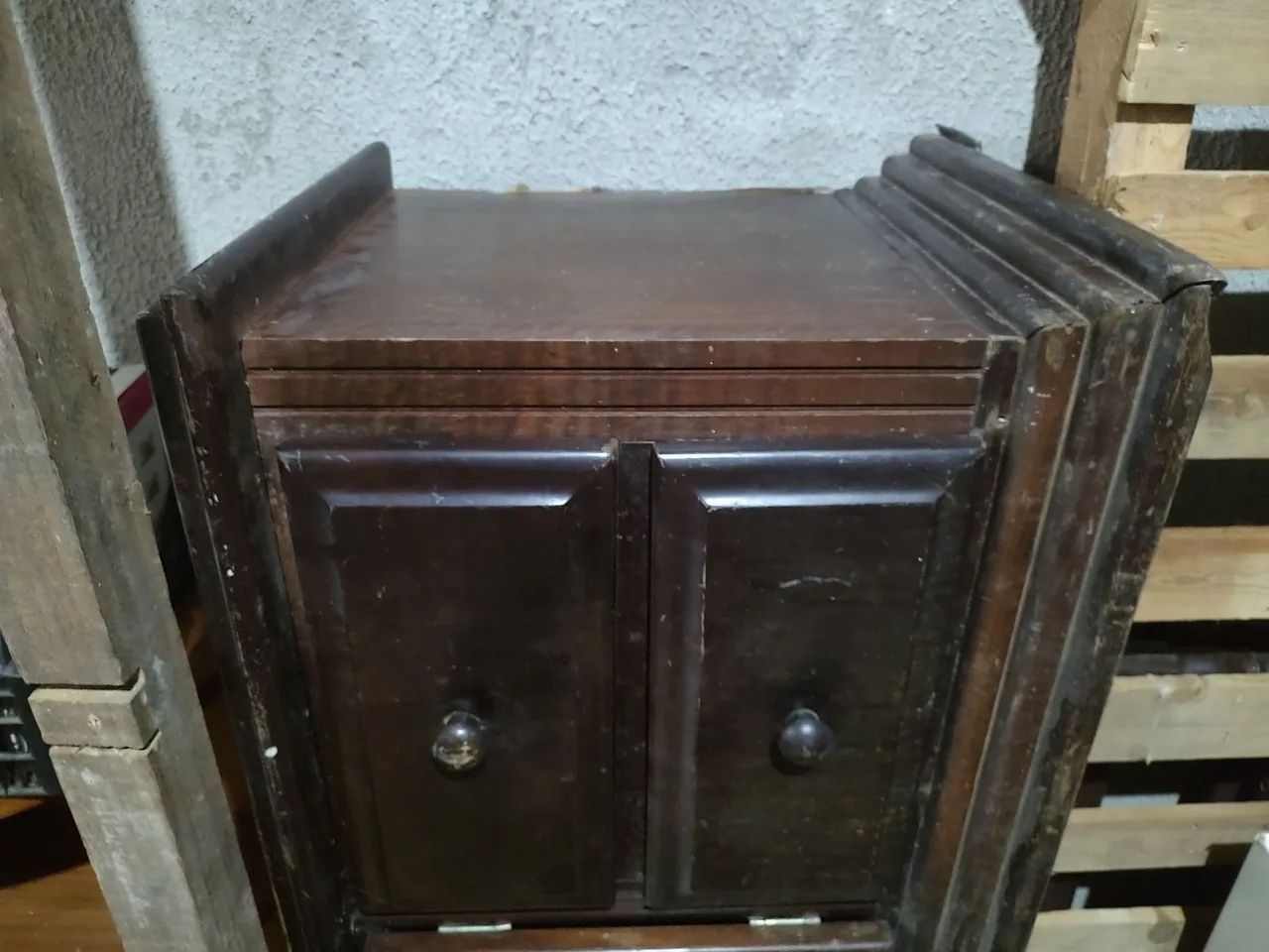 Móvel rack madeira maciça antigo - Foto 3