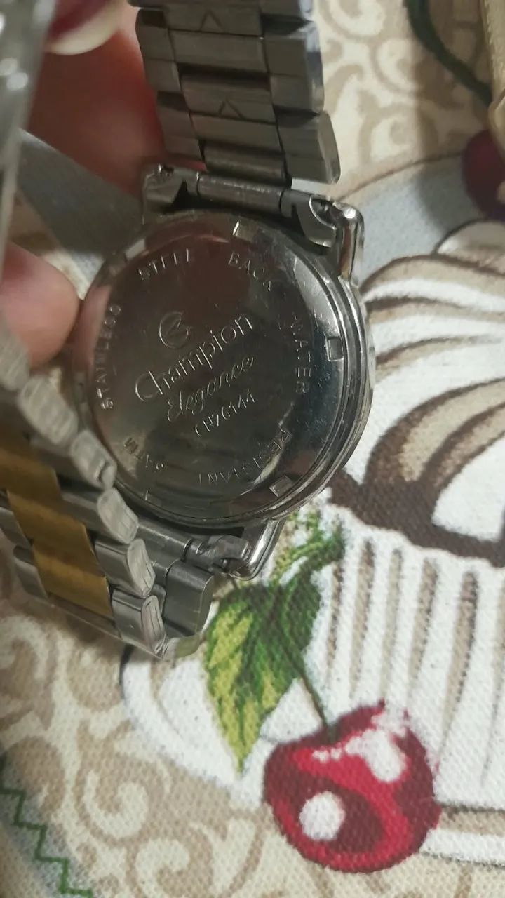 Relógio de pulso Champion Elegance dourado e prata - Foto 2