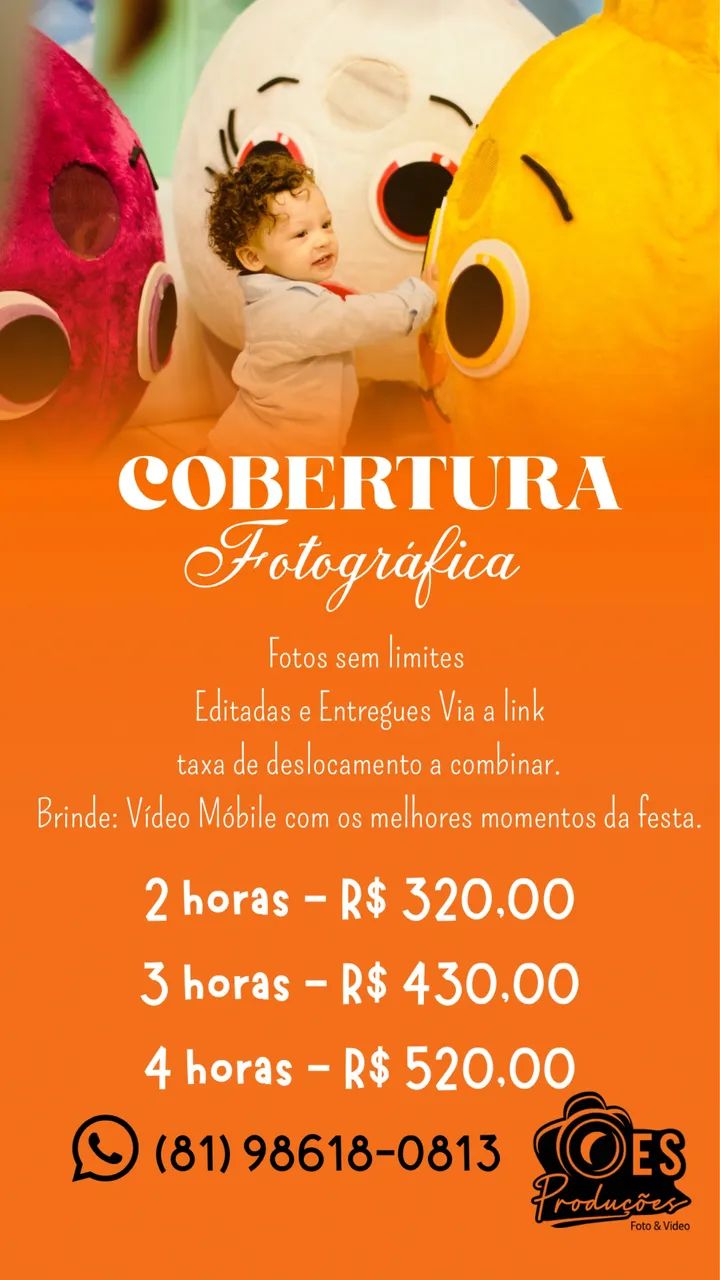 Cobertura Fotográfica para Festas