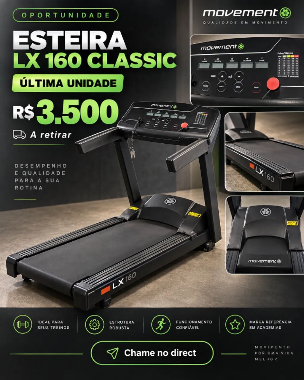 Esteira LX 160 Movement