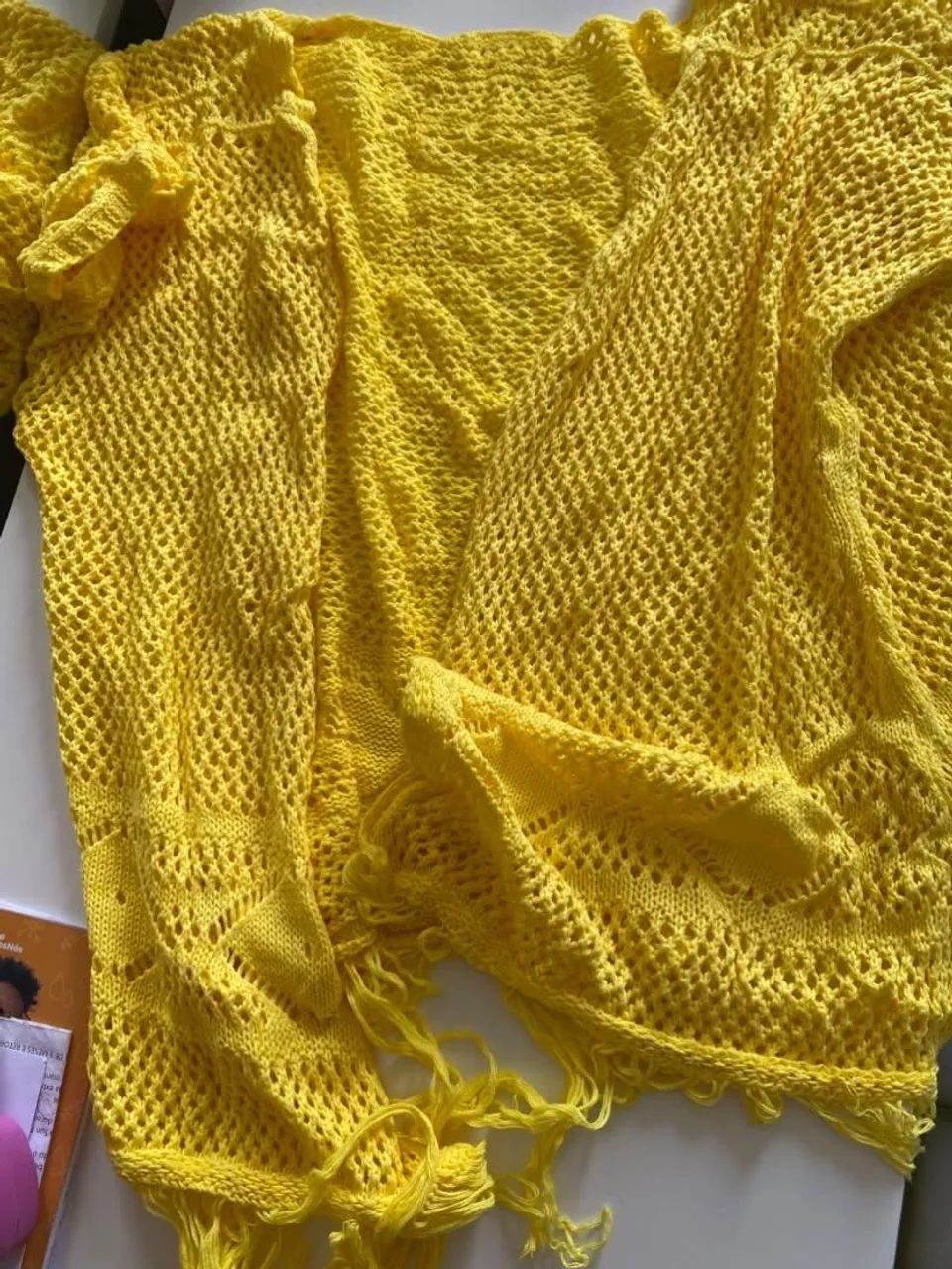Cardigan tricôt amarelo  - Foto 2