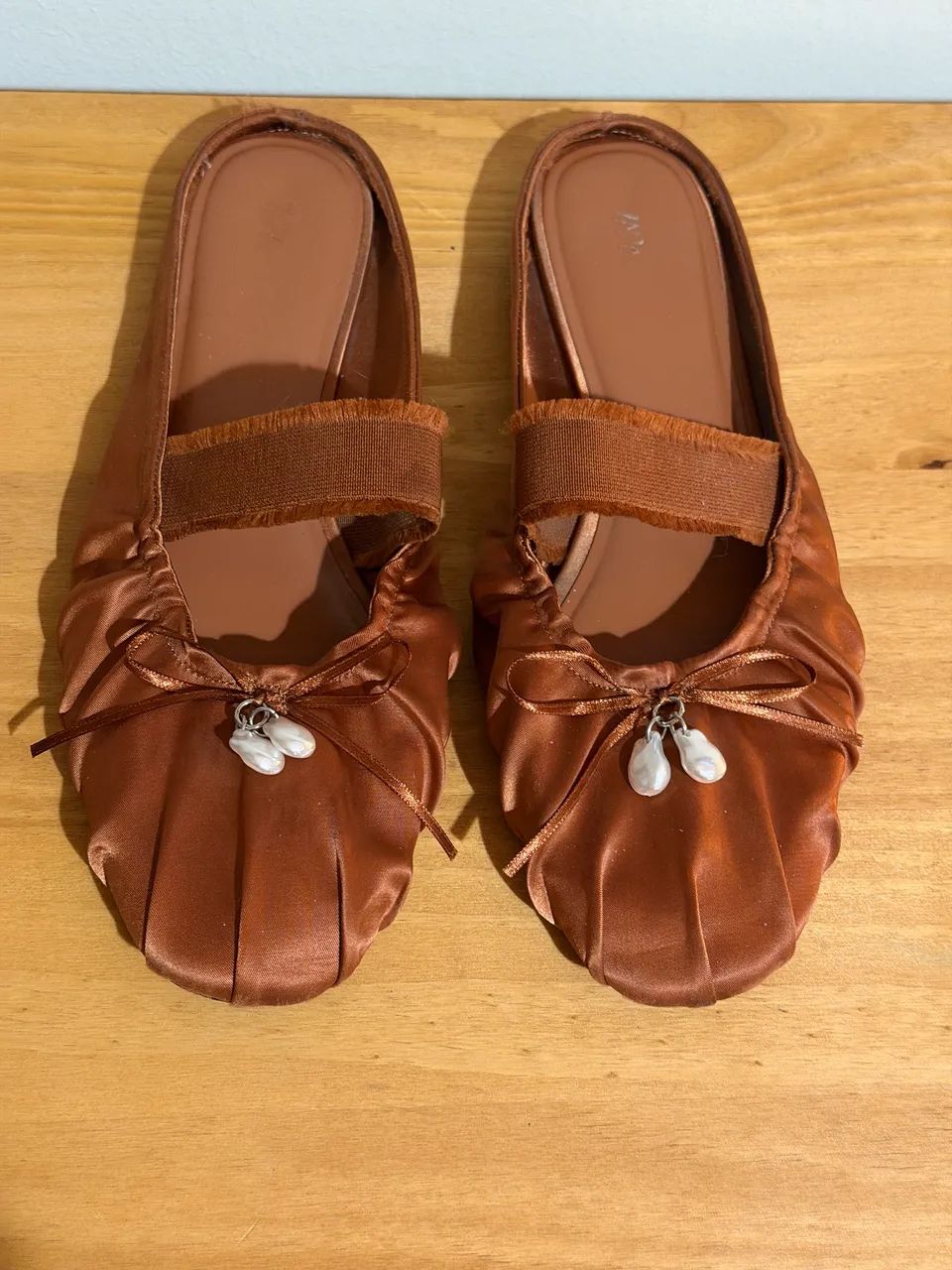Mule cetim zara feminino