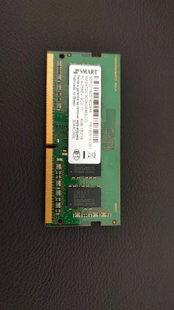 Memoria RAM DDR4 2666MHs 4Gb Notebook 