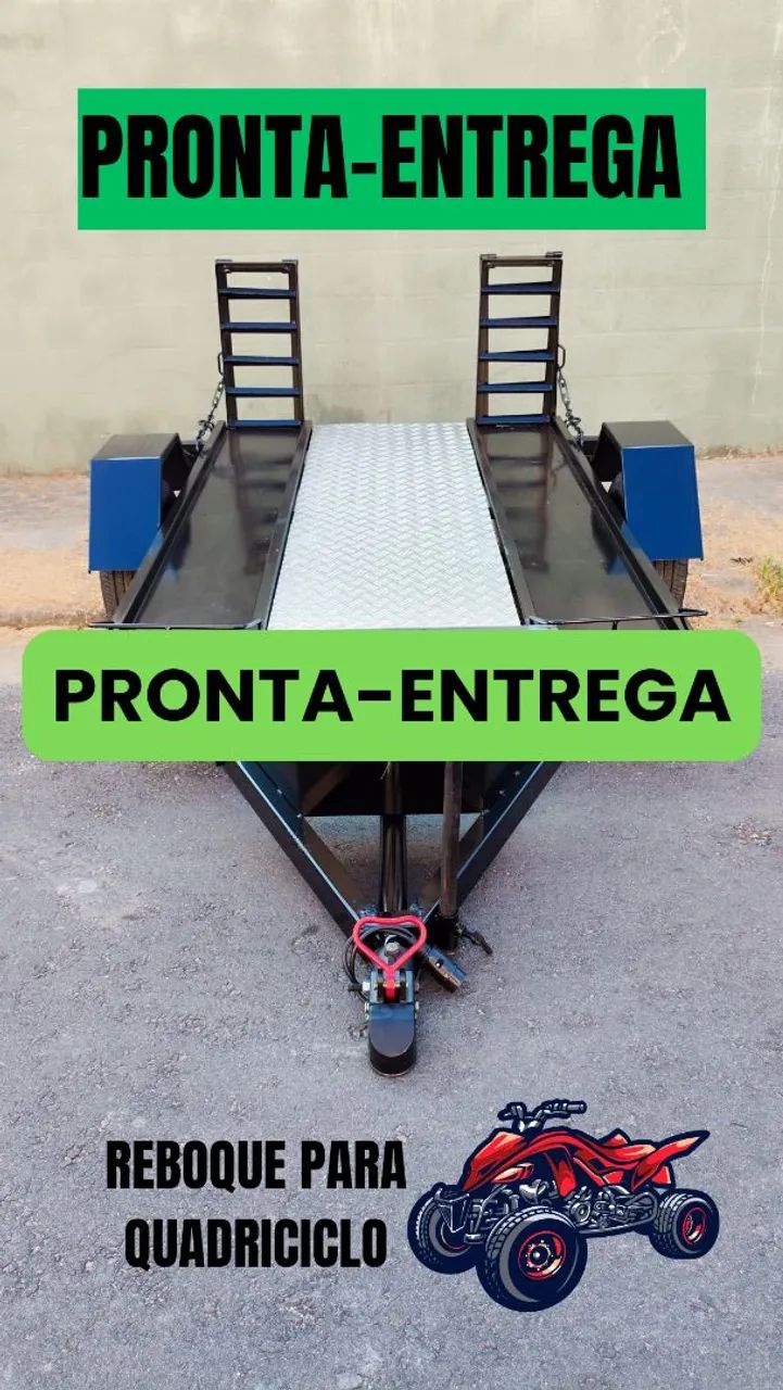 Reboque para Quadriciclo - Pronta-Entrega 
