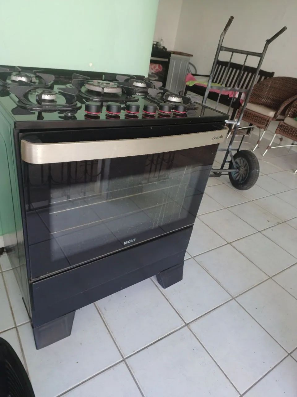 Fogão automático tripla chama 