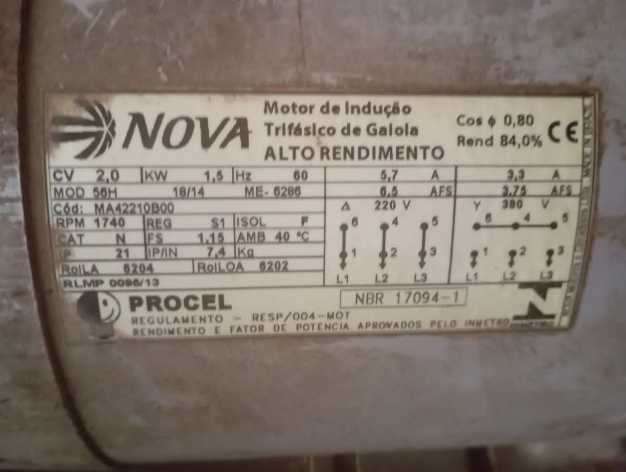 Motor trifasico - Foto 2