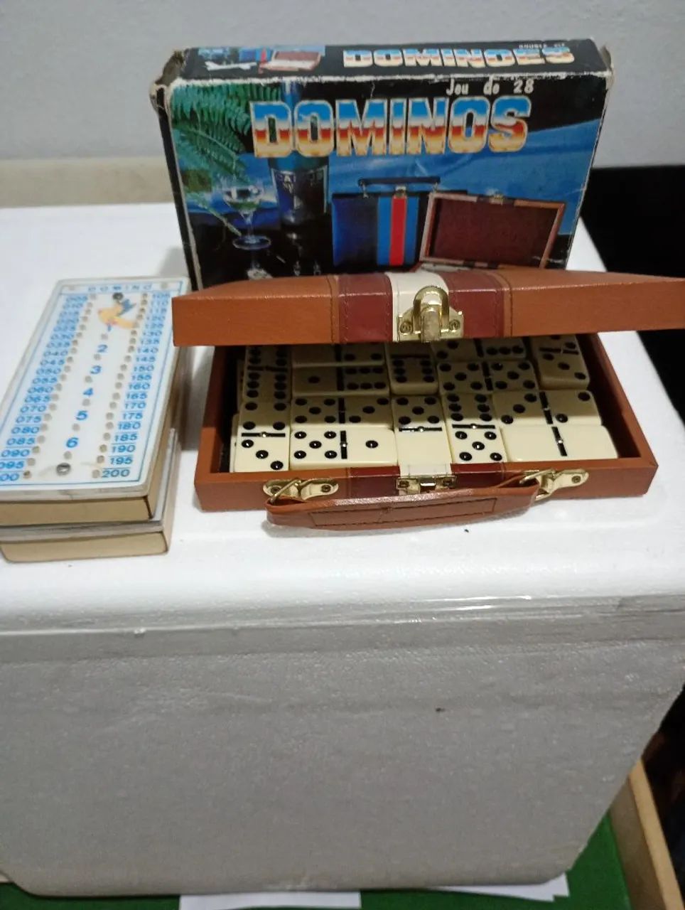 Jogo de dominó com marcador de ponto... - Foto 5