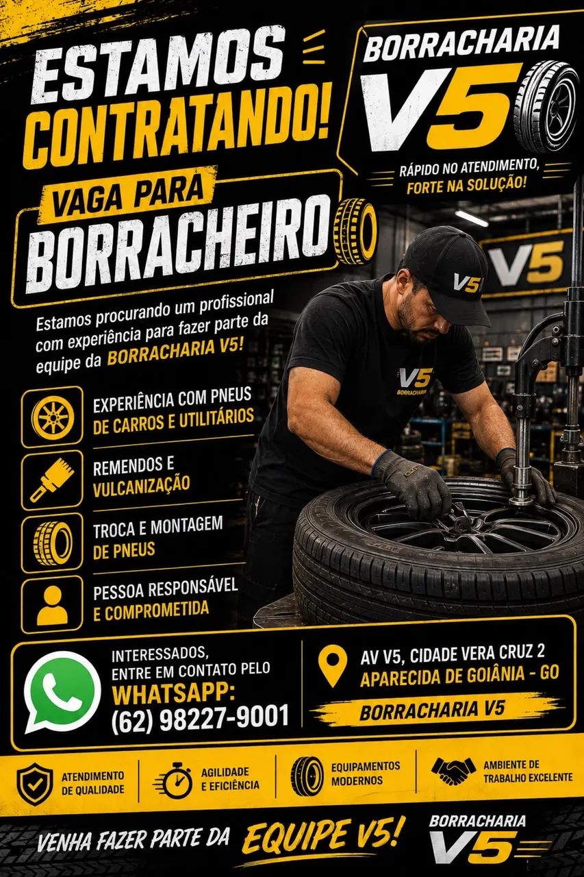 Contrata-se borracheiro 