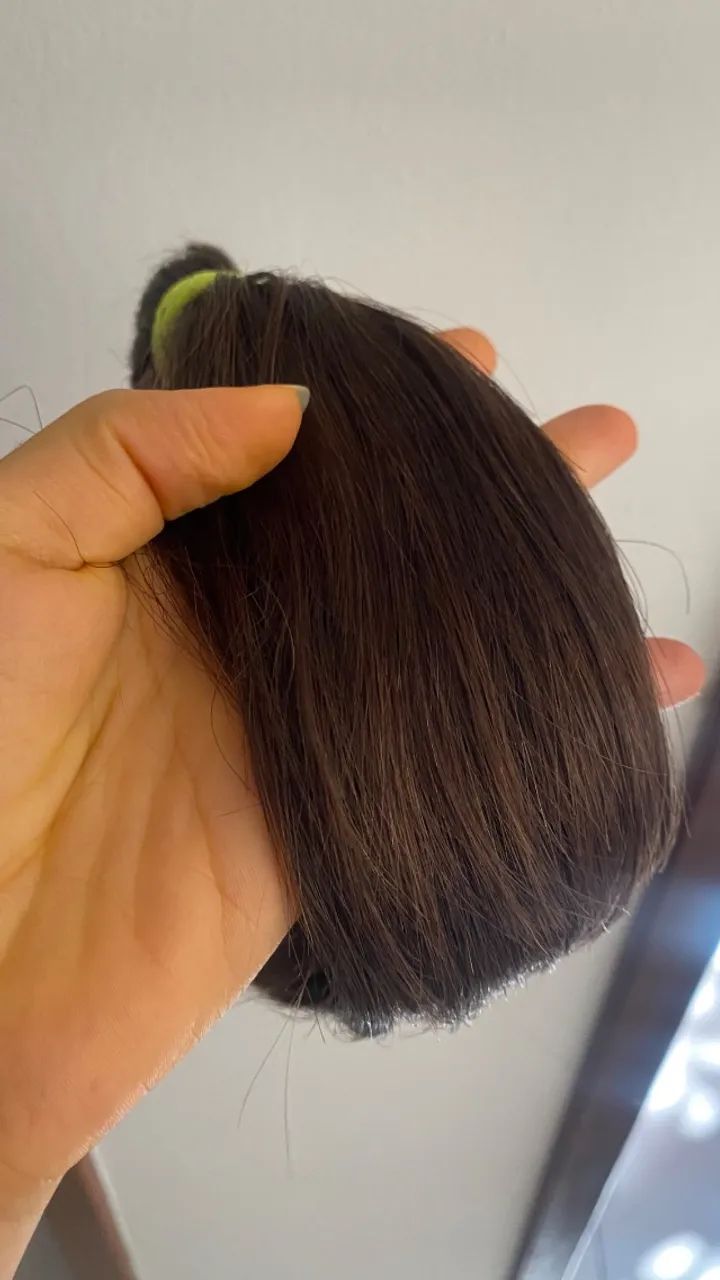 Vendo Cabelos Castanhos Virgem - Foto 4