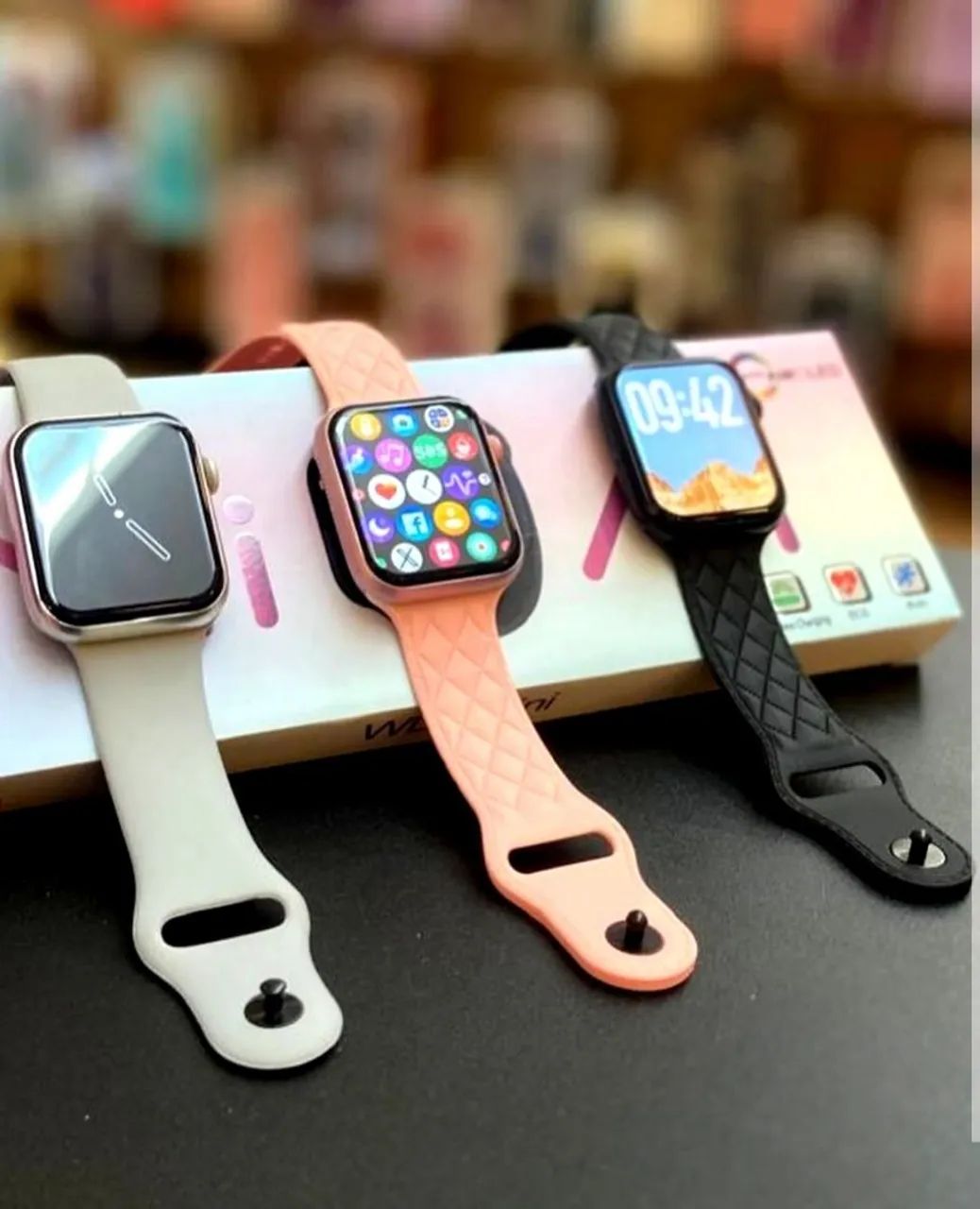 Relógio Smartwatch WL xMini original com duas pulseiras - recebe notificação de whatsapp  - Foto 3