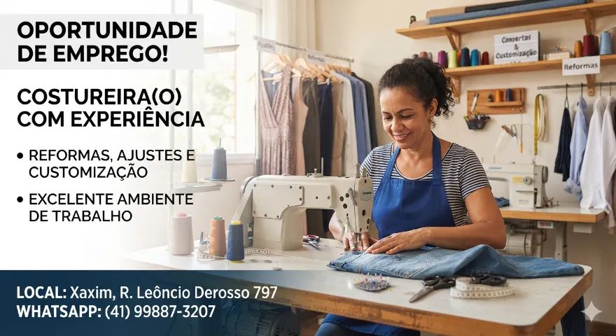 Vaga de costureira