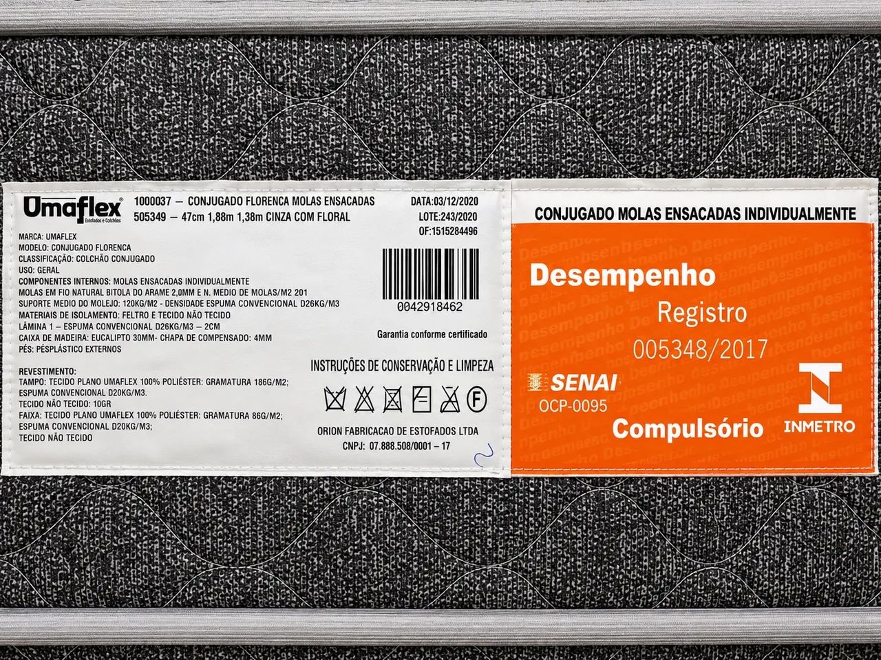 Cama Box Casal Umaflex Florence - Molas Ensacadas - Foto 4