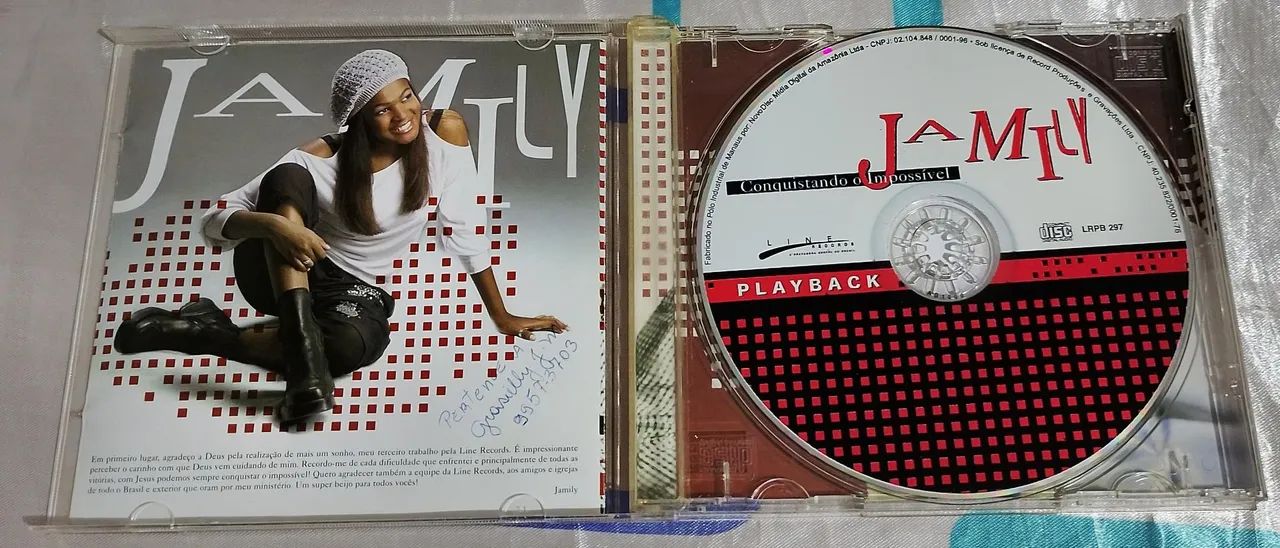 Cd Jamily conquistando o impossível Play Back  - Foto 2
