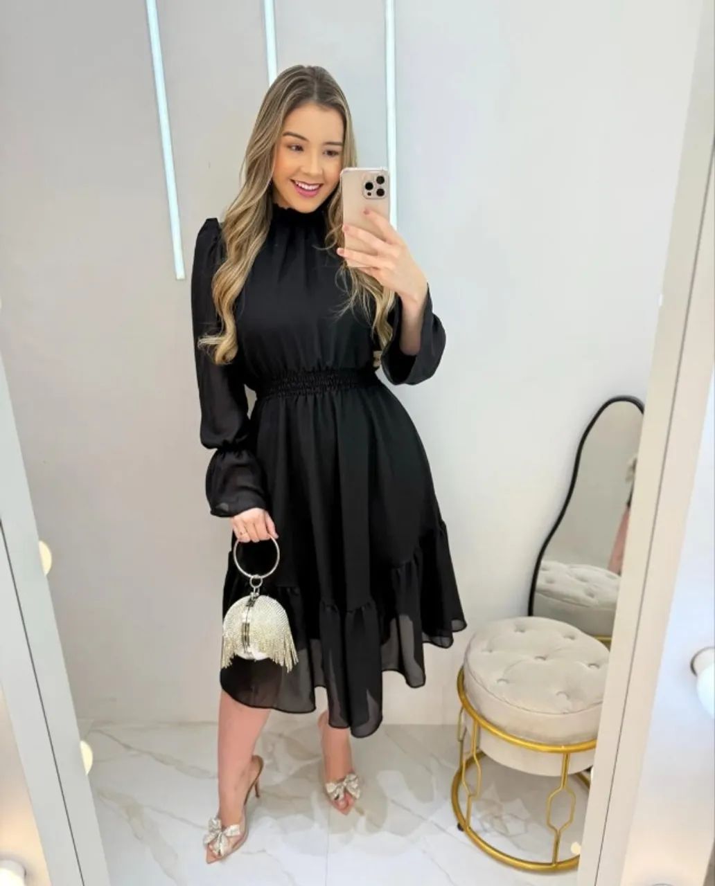 Vestido MIDI elegante tamanho M