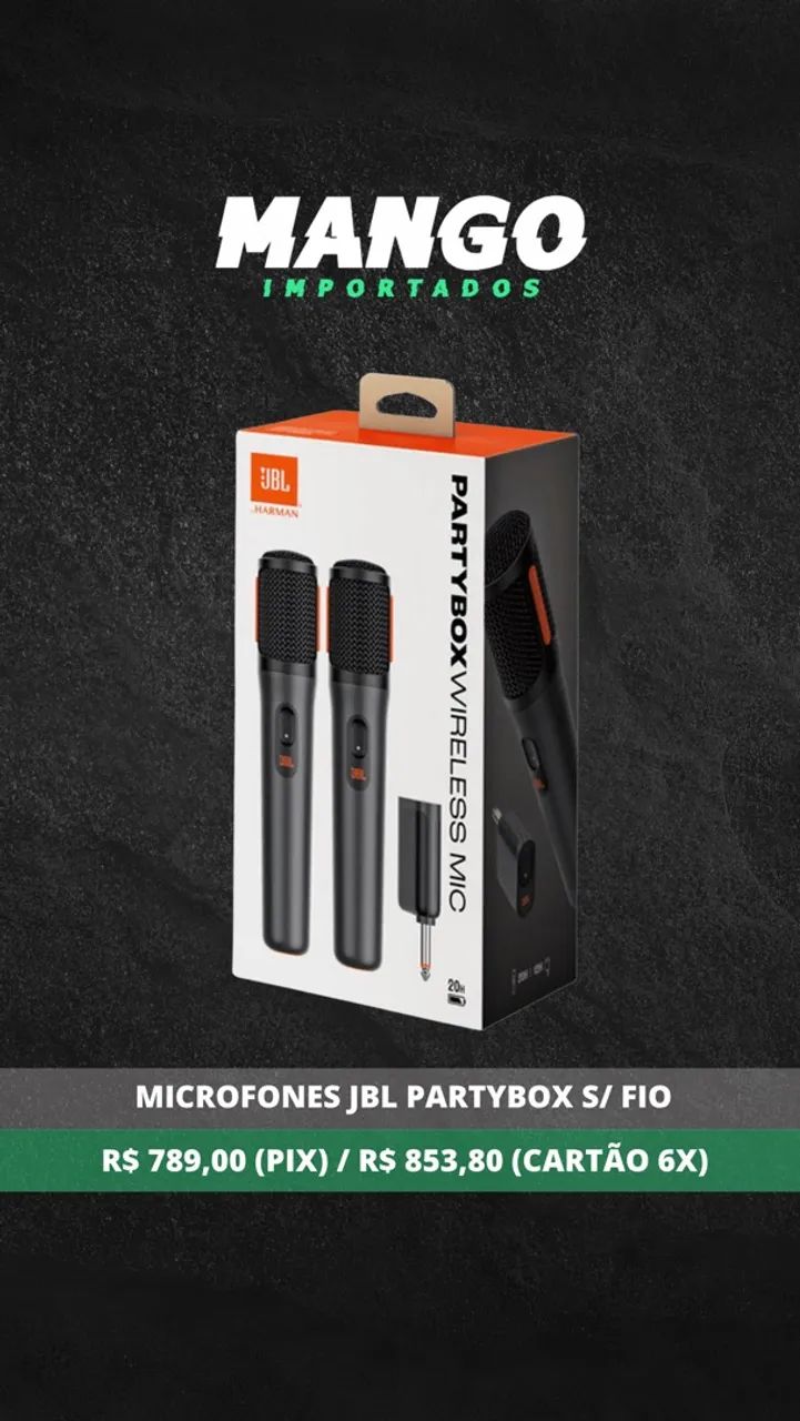 Microfone JBL Partybox Wireless com 2 MIC - Foto 2