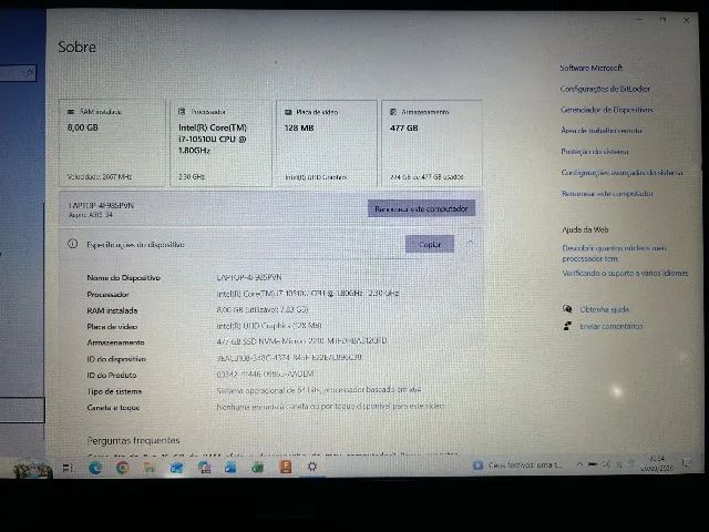 Notbook Acer Aspire 5 intel core I7  - Foto 2