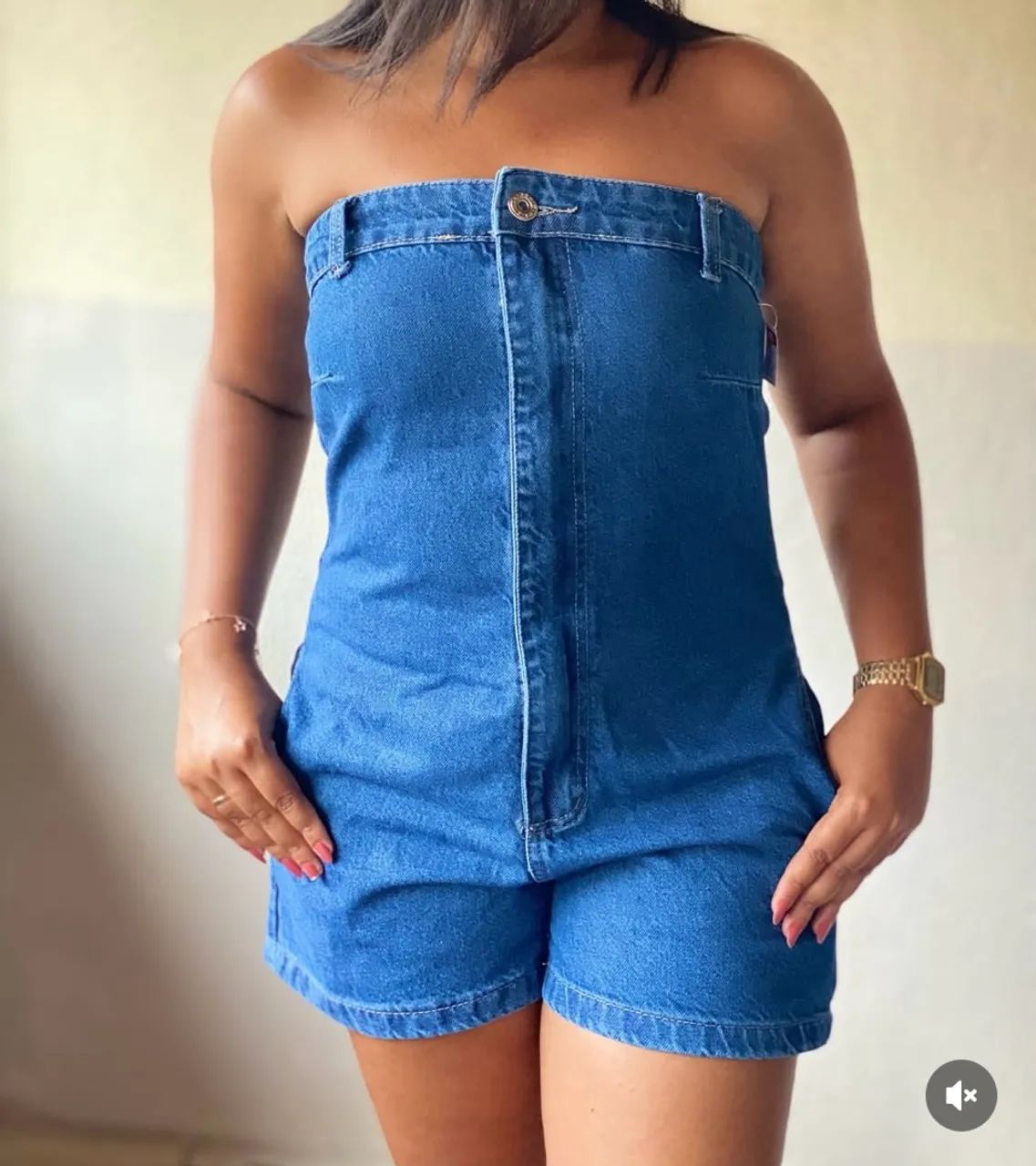 Macaquinho Jeans