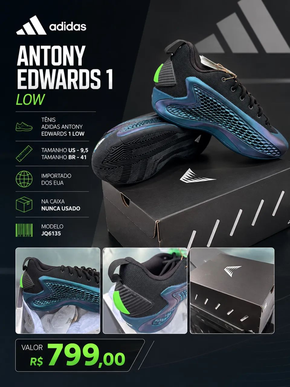 Adidas Antony Edwards 1 / 2 - Foto 2