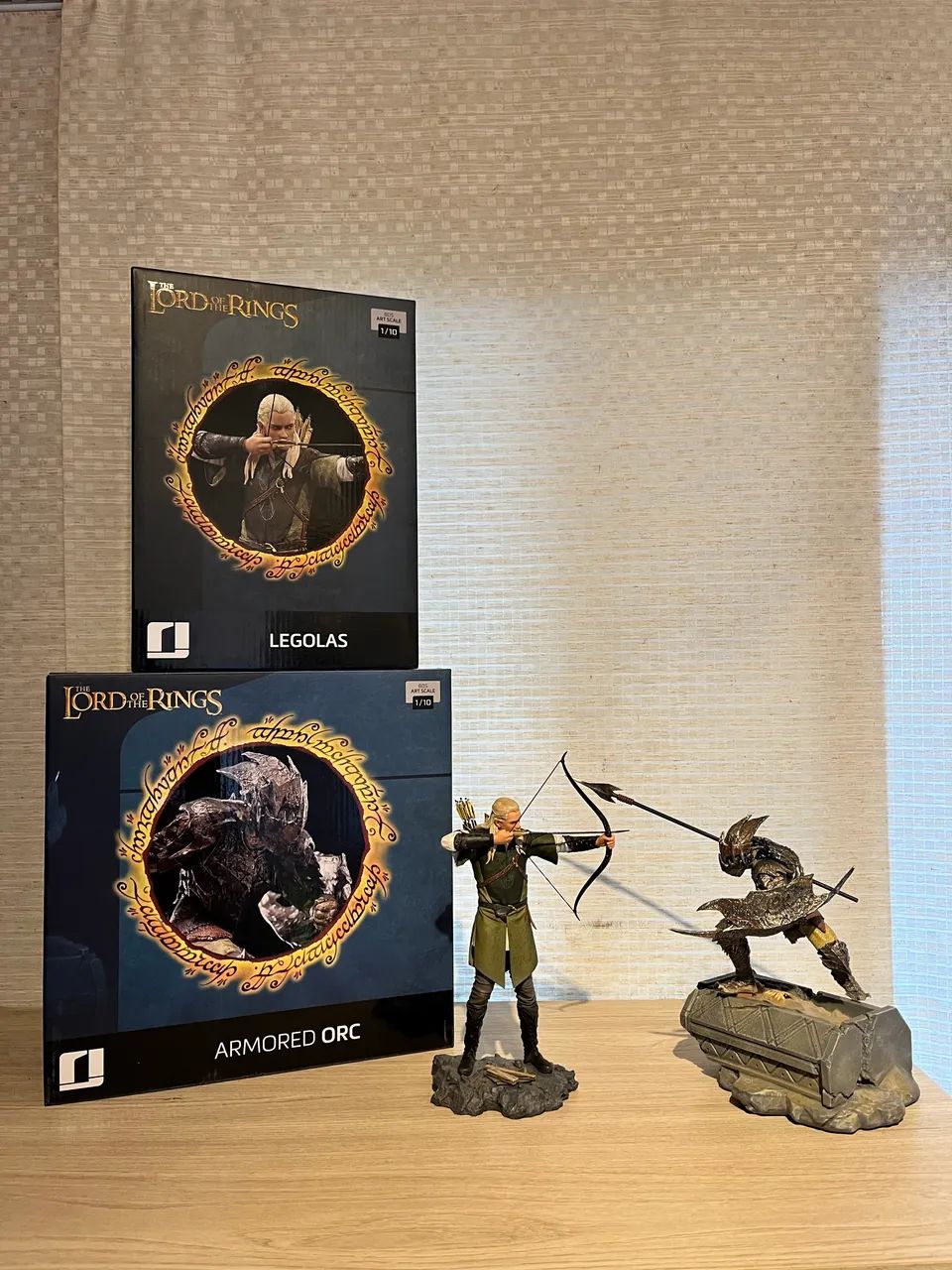 Legolas e Orc Amored Lotr Iron Studios 1/10 DETALHES