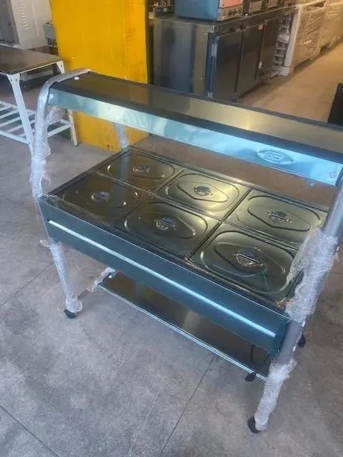 buffet - carro termico - restaurante self service - 6 cubas - marca ibet  - Foto 5