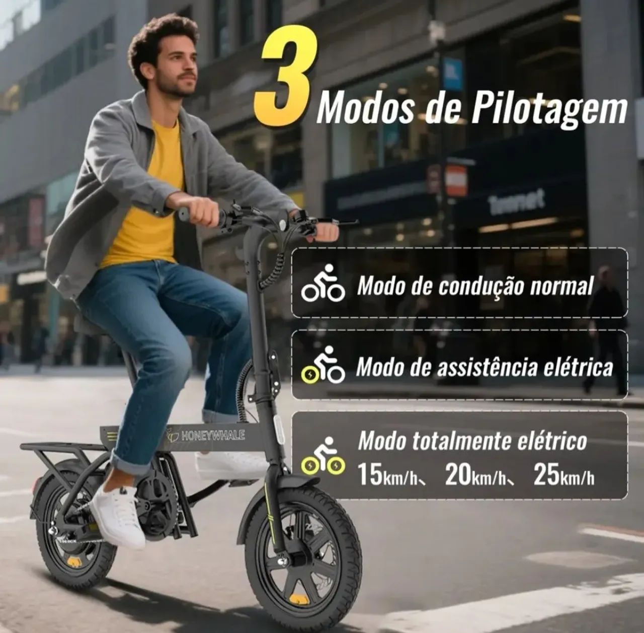 Bicicleta El étrica 440 Watts - Foto 2