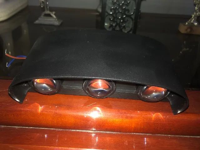 iluminaria de parede chique preta  - Foto 2