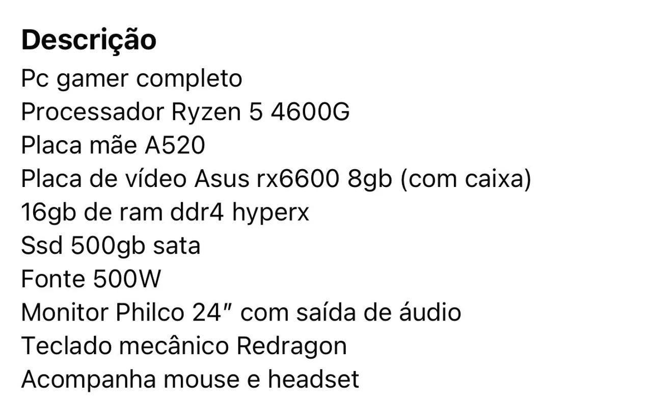 Pc gamer completo  - Foto 5