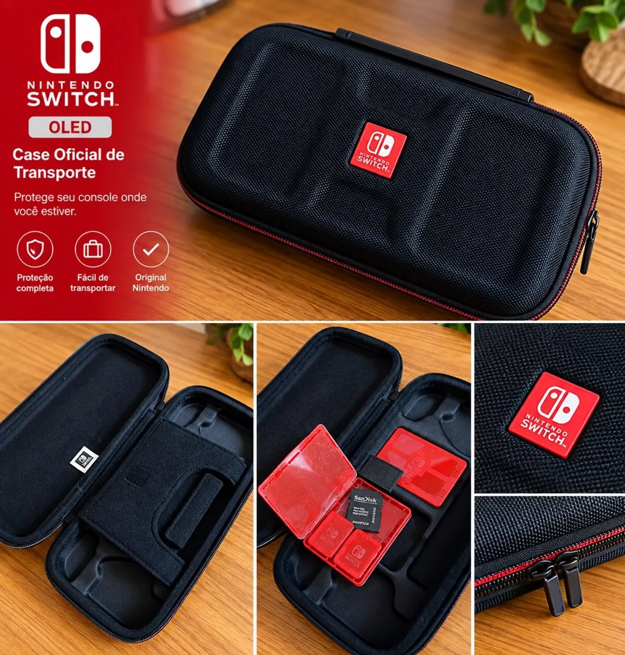 Case Original Nintendo Switch OLED para Transporte