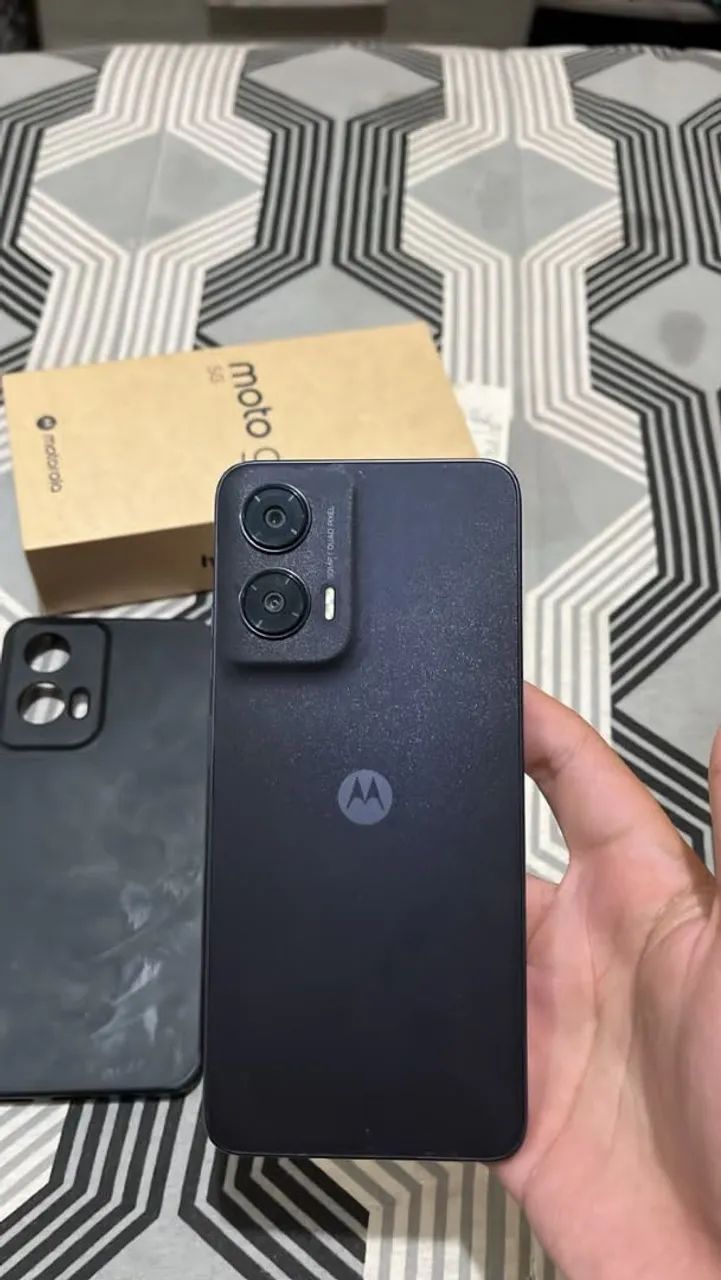 Celular semi-novo, na caixa, NF-e, capinha, bem conservado - Foto 2