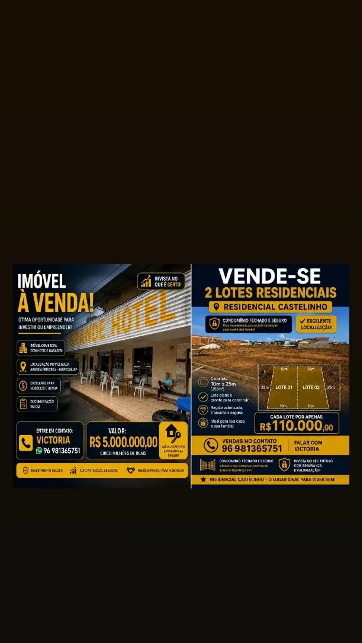 Vendo lote no residencial castelinho / hotel Mafra 