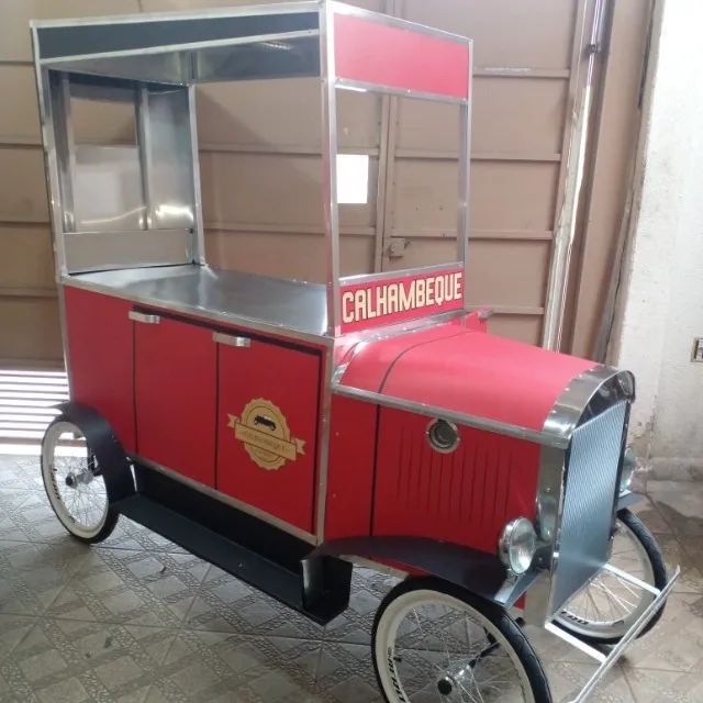 Carrinho de pipoca gourmet grande profissional venda completo p/ festa e eventos novo - Foto 4