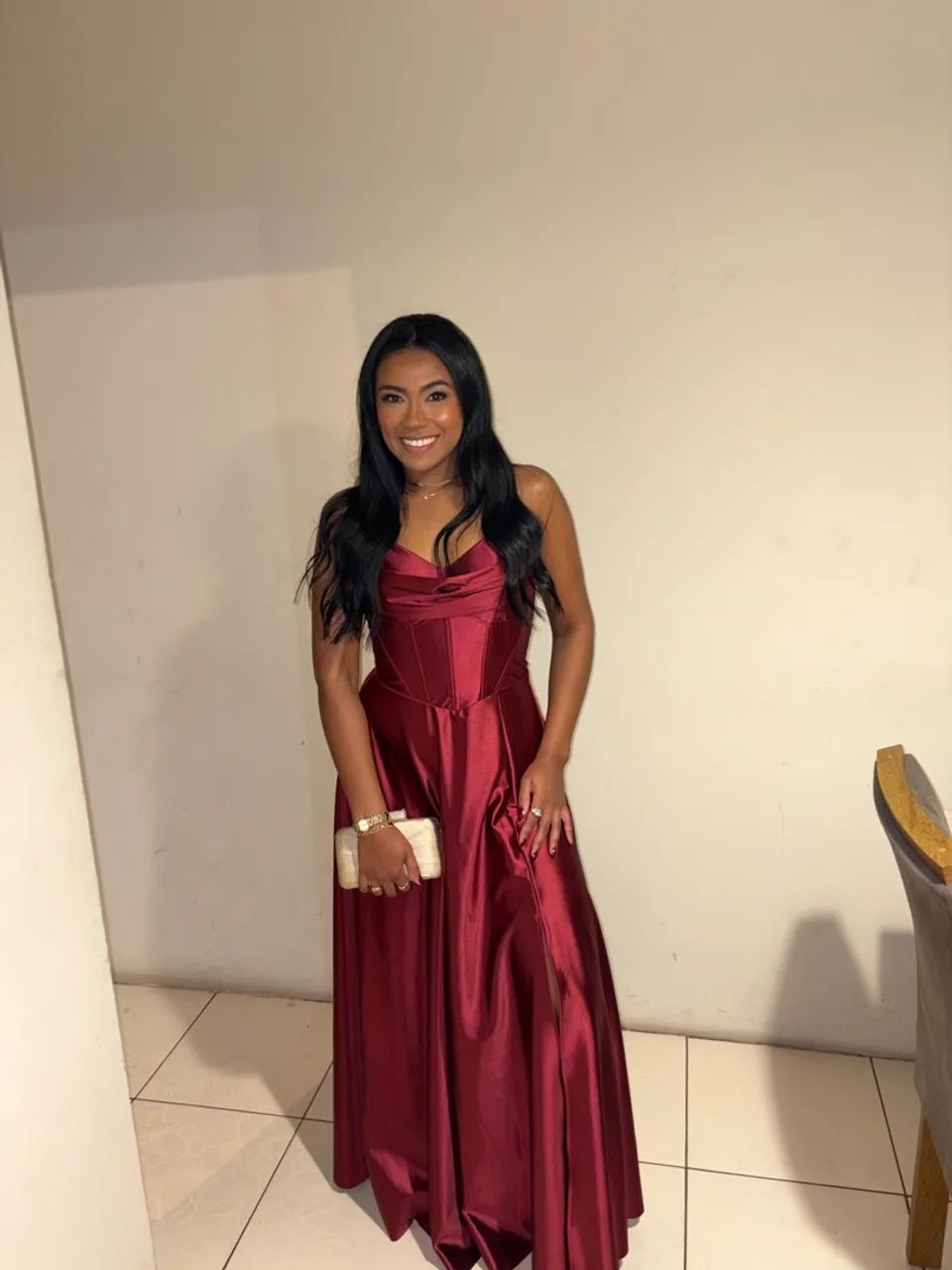Vestido marsala