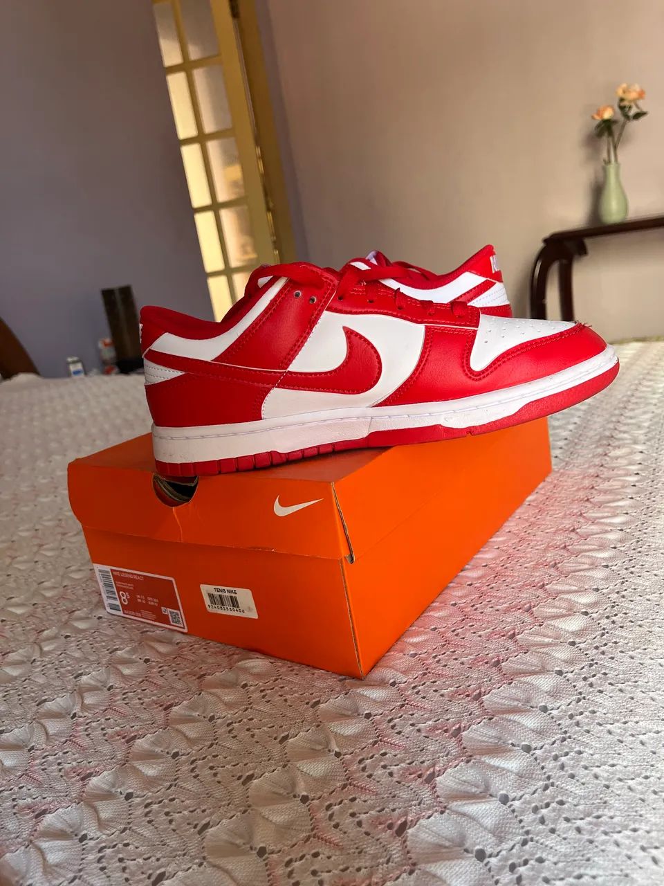 Tênis Nike Dunk Low Retrô Red  - Foto 2