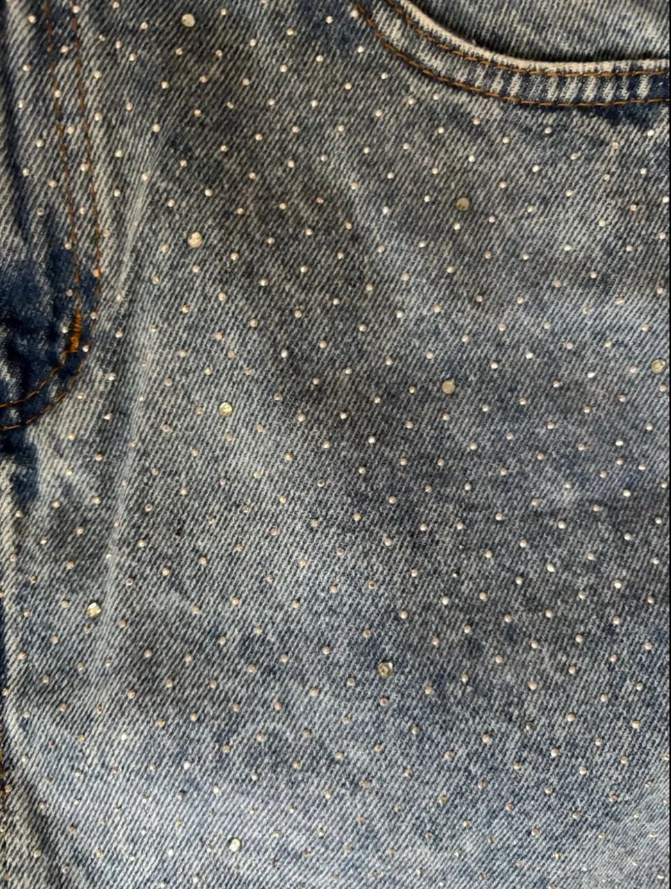 Saia jeans com brilho - Foto 2