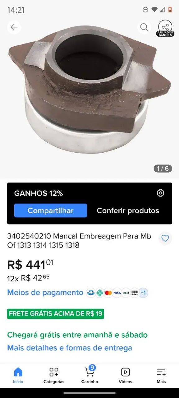  Cubo Mancal de embreagem para caminhão  - Foto 5