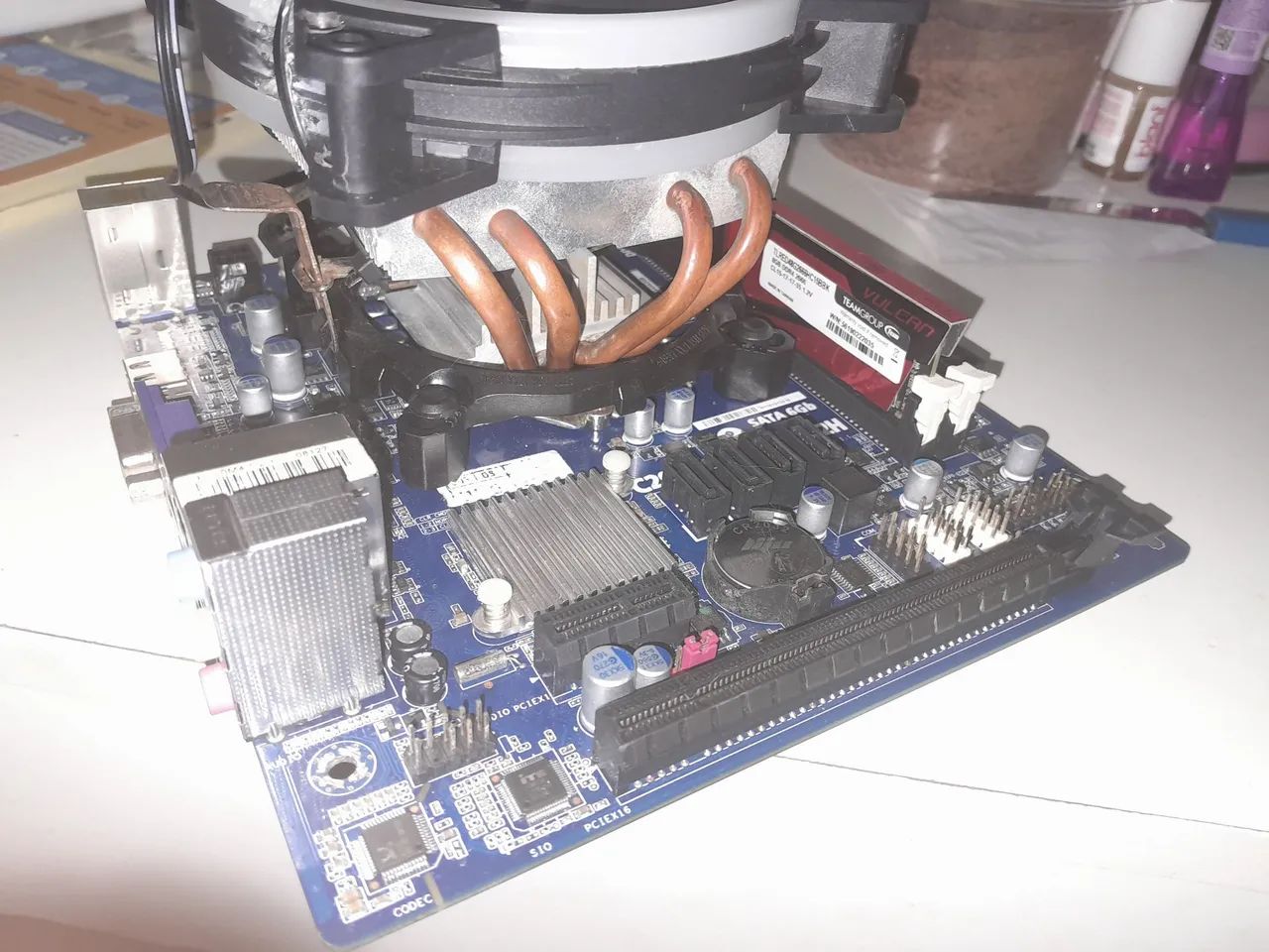 Kit de placa mãe + cpu